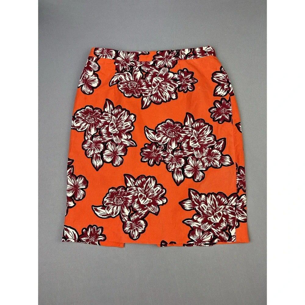 Anthropologie Maeve Women's 4 Bold Floral Salinas Pencil Skirt (Read) - Picture 1 of 12